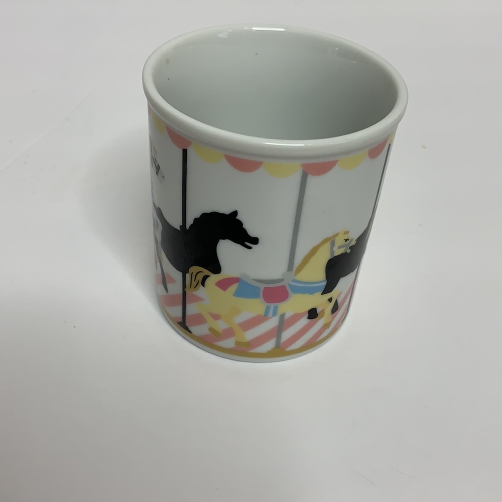 Mug | Vintage Merry Go ‘Round Horse Fair Event | Kids Ride | Horse Figure Cup - Picture 2 of 6